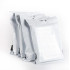 Foliopakai kurjeriams su rankena 260x350+70 mm 50 vnt.