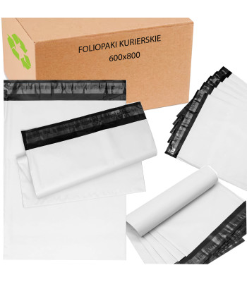 Kurierskiai Foliopakai Balti 600x800 mm 50 vnt