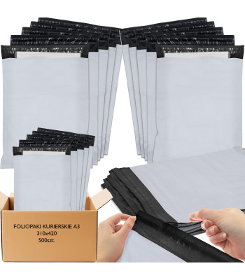 Foliopakai Kurjeriniai Baltos A3 Dydžio Foliopakuotės 310x420 500 vnt.