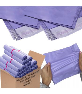 Foliopakai Kurjeriai Violetiniai A3