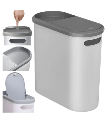 Šiukšlių dėžė PUSH TOP 10L su pagrindu