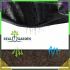 Agroplėvelė 90G 1,6x50m Juoda UV Agrotekstilė Mulčio Kilimėlis