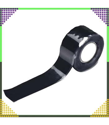 Savarankiškai Vulkanizuojanti Sandarinimo Juosta Silikoninė Juoda 25mm x 3m