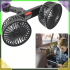 Automobilinis Ventiliatorius Dvigubas 360° USB