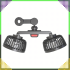 Automobilinis Ventiliatorius Dvigubas 360° USB