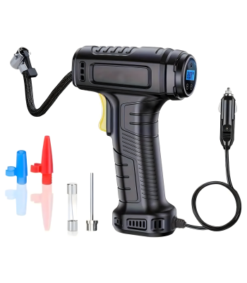 Automobilinis kompresorius su LED ir LCD
