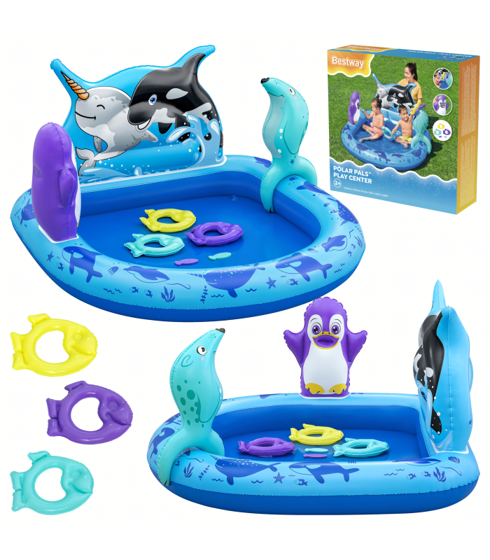 Bestway 53156 Pripučiamas Žaidimų Aikštelė Polar Pals 134 x 131 x 73 cm