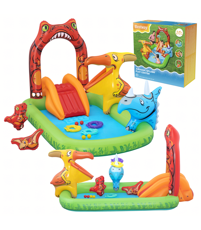 Bestway 53160 Pripučiamas Vandens Žaidimų Aikštelė Jurassic
