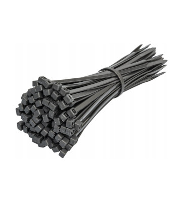 Stiprios Juodos Užveržimo Juostos 2,5x100mm, 100 vnt.