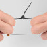 Stiprios Juodos Užveržimo Juostos 2,5x100mm, 100 vnt.