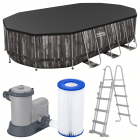 Bestway 5611R Steel Pro Stačiakampis Sodo Baseinas 610x366x122cm