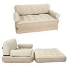 5in1 pripučiama dvivietė sofa - lova, 180x147, kreminė