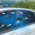 4 x Automobilio Saulės Apsauginė Užuolaida su Tinkleliu nuo Vabzdžių