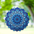 Pakabinama blizgi vėjo gaudyklė – 3D mandala sodui ir kambariui, 12″