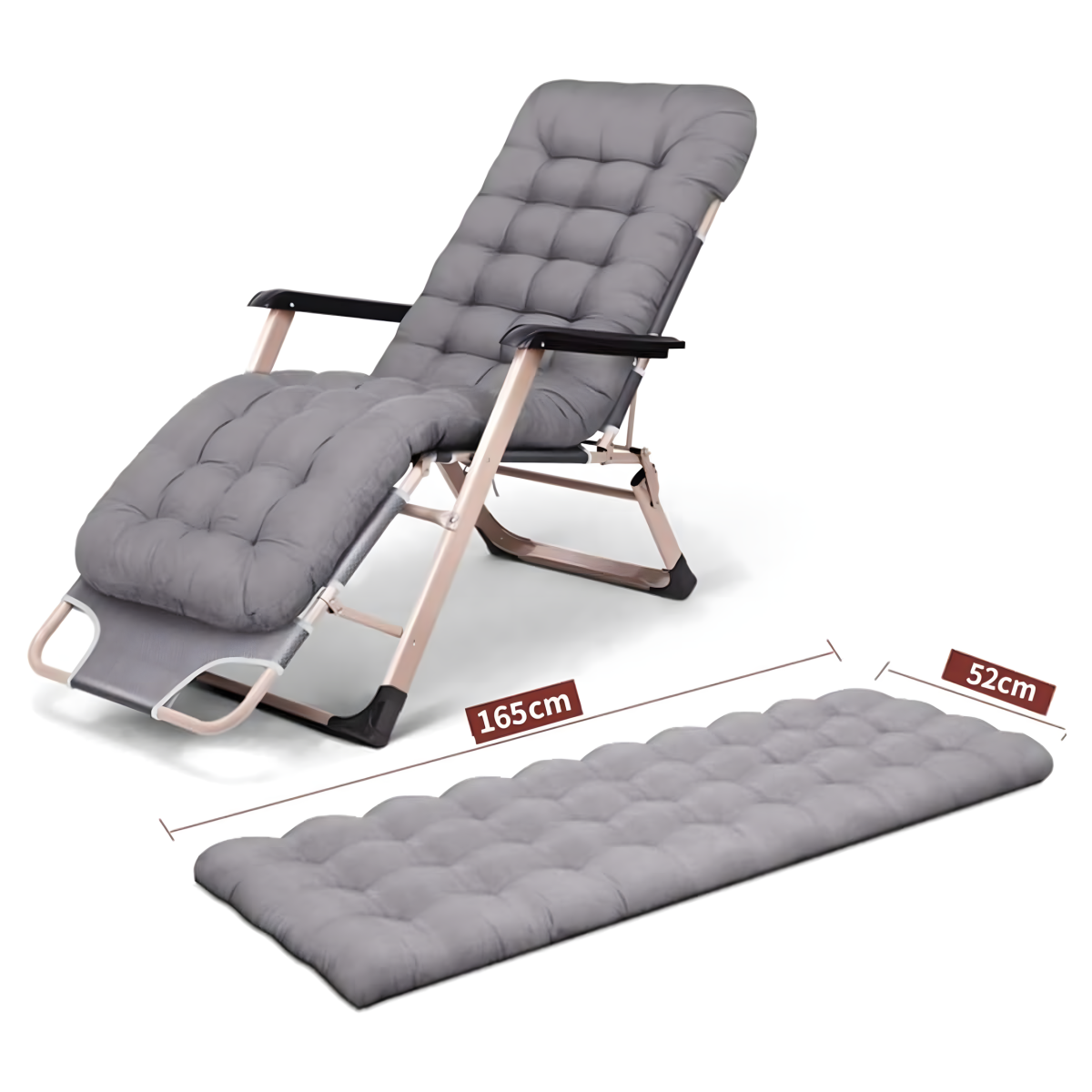 Sulankstoma sodo, paplūdimio ir turistinė gultas su pagalve