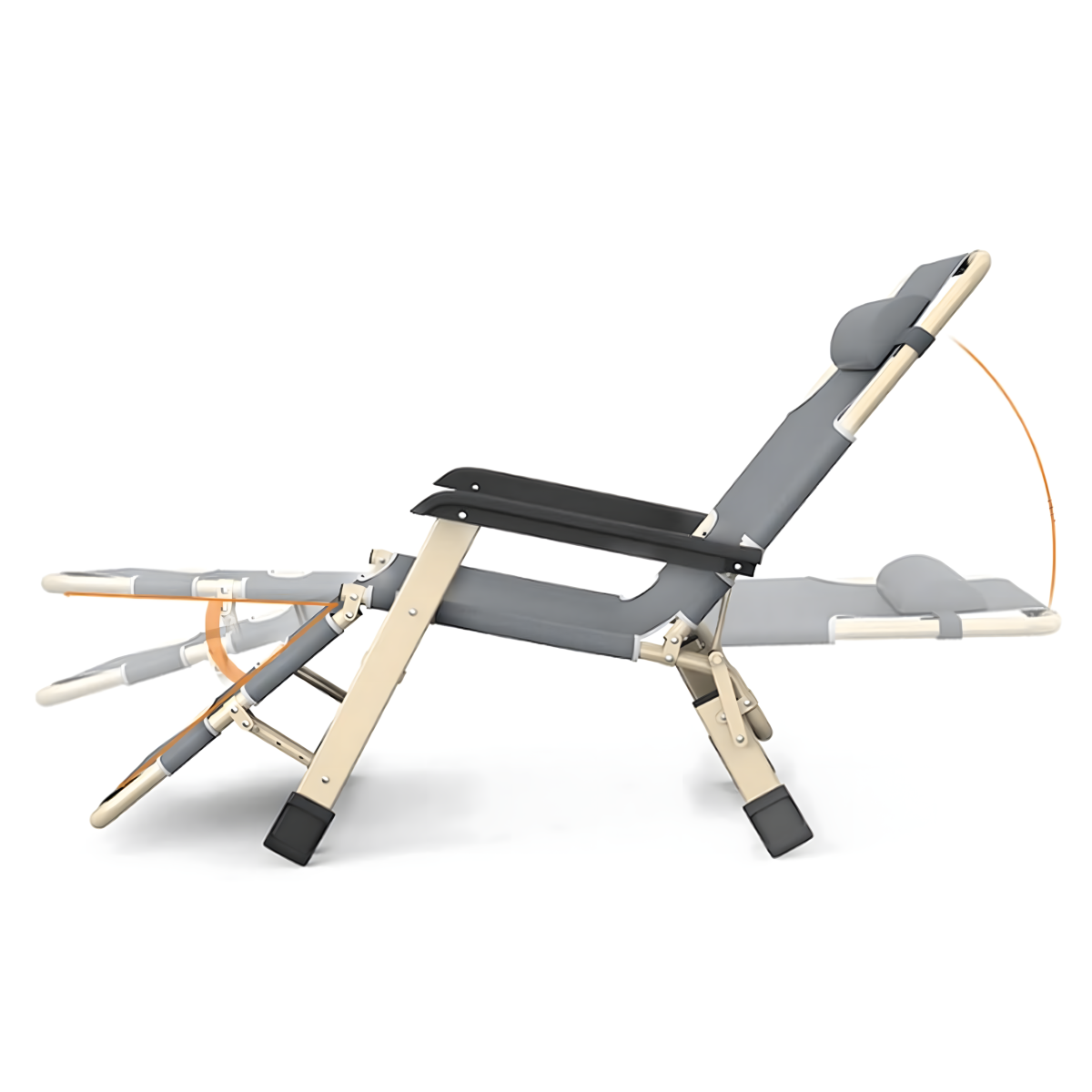 Sulankstoma sodo, paplūdimio ir turistinė gultas su pagalve