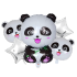 Gimtadienio Balionų Rinkinys Panda 5 vnt.