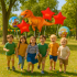 Dinozaurų gimtadienio balionų rinkinys