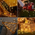 Girlianda Kuriatinė Šviesos 100 LED Žvaigždelės Šiltai Baltos 10 m