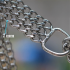 Tvirta Trijų Eilių Metalinė Grandinė Šuns Antkaklis 45 cm