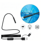Kamera Endoskopinė Inspekcinė Lanksti LED USB 2m 5,5mm Vandeniui