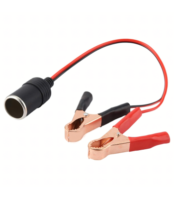Adapteris cigarečių lizdui su krokodilais 12V/24V