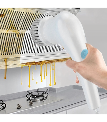 Elektrinė rankinė rotacinė šepetė 5in1 valymui su 5 adapteriais