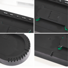 Didelis elektroninis sieninis laikrodis su LED ekranu