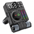 Automobilinis FM Bluetooth 5.3 Siųstuvas su PD 30W Įkrovikliu