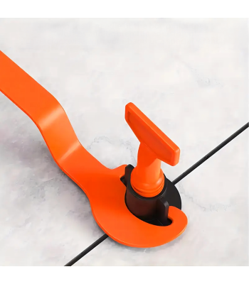 Plytelės lyginimo sistema su kliniais ir klipsais