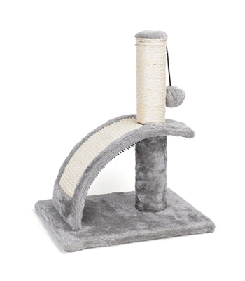 Drapak katėms su tuneliu ir žaislu