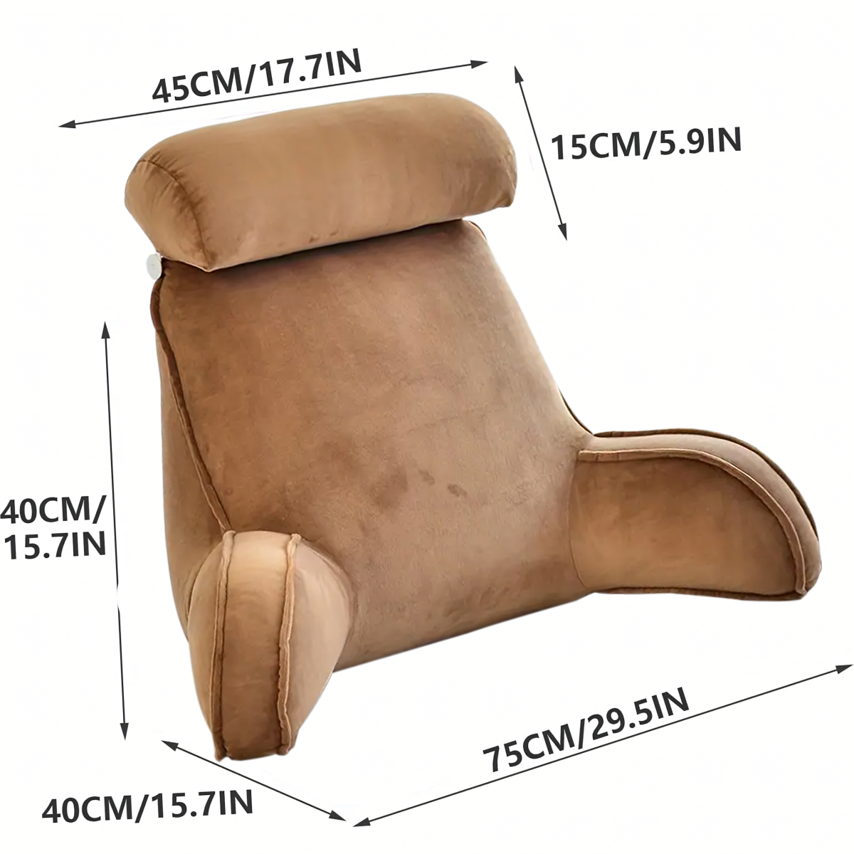 Pagalvė skaitymui lovoje su atlošu