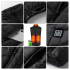 Įkaitinta liemenė be rankovių žieminė striukė unisex USB Powerbank 4XL