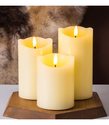 LED žvakė su judančia liepsna 7 cm