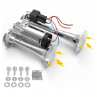 Dvigubas Elektrinis Signalas Trimitas su Kompresoriumi 12V 600 dB