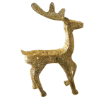 Reniferis LED Šviečianti Figūrėlė Kalėdinė Aukso Spalvos Didelis 70 cm