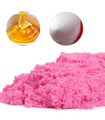 Kinetinis smėlis 2,5 kg su formelėmis ir baseinu