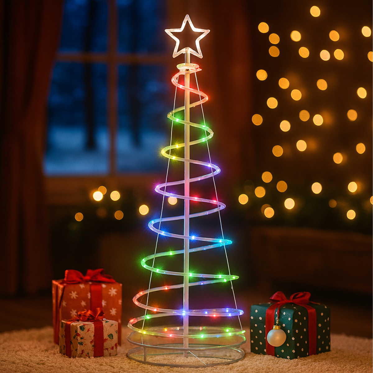 Kalėdinė spiralė LED 120 cm