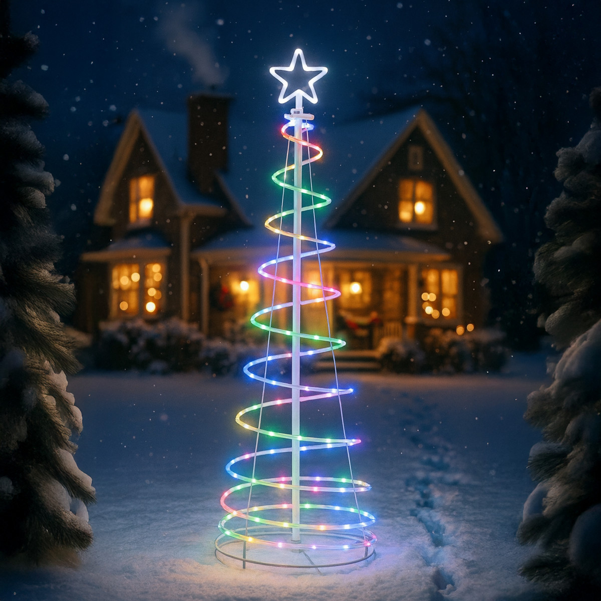 Kalėdinė spiralė LED 120 cm