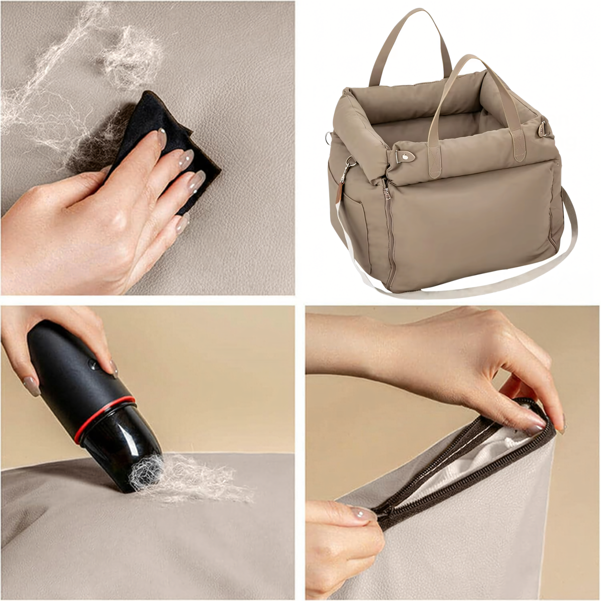 Fotelis–transporteris 2 viename šuniui ir katei 55x50 cm