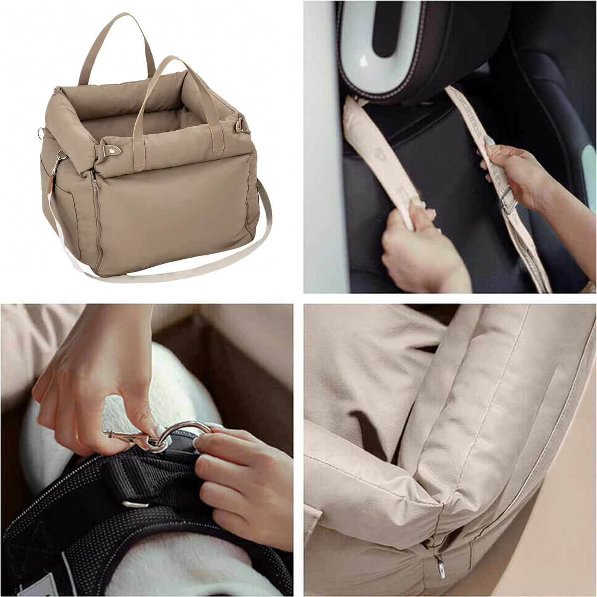 Fotelis–transporteris 2 viename šuniui ir katei 55x50 cm