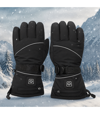 Žieminės elektrinės šildomos pirštinės 2x Powerbank
