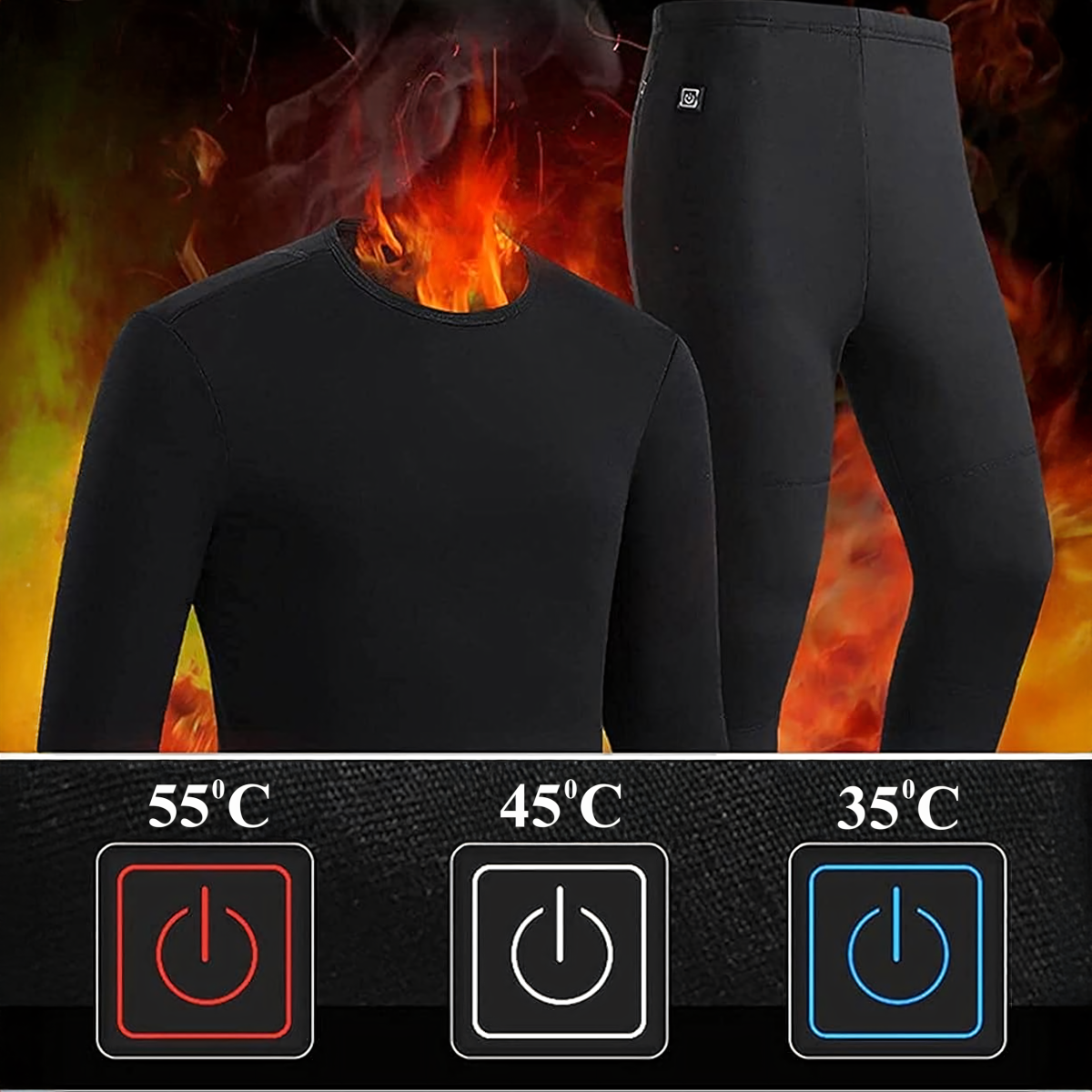 Termoaktyvi šildoma apatinė apranga 4XL