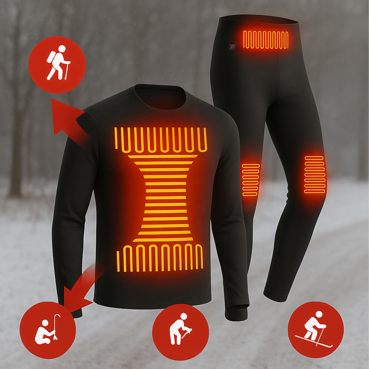 Termoaktyvi šildoma apatinė apranga 4XL