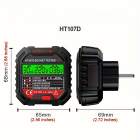 Įtampos testeris elektros lizdams su LCD ir RCD funkcija