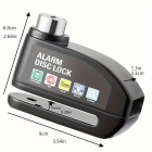 Blokada apsaugai nuo vagystės su signalizacija 110dB 7 mm skuteris motociklas dviratis