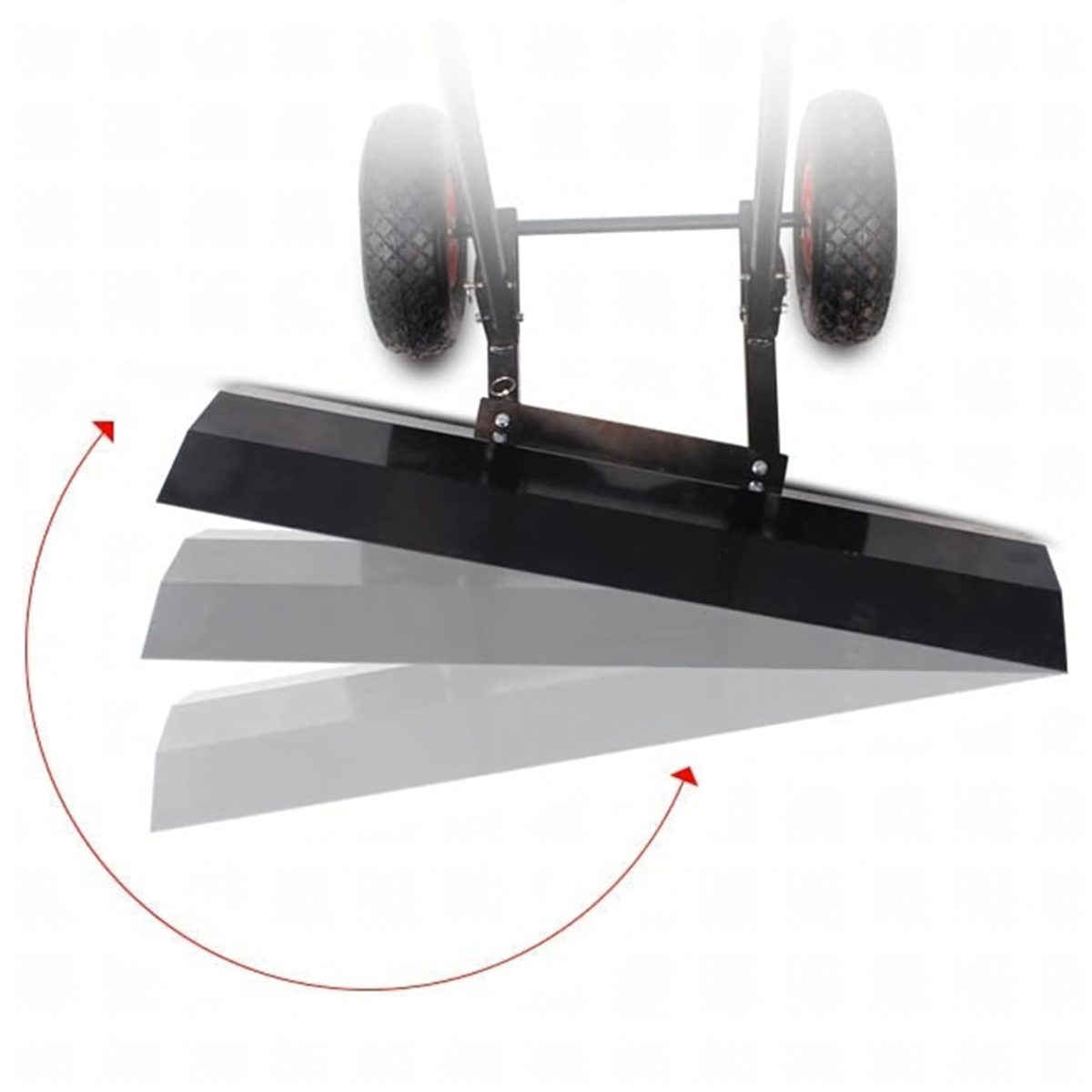 Tvirta sniego kastuvas-plūgas su ratais 75 cm