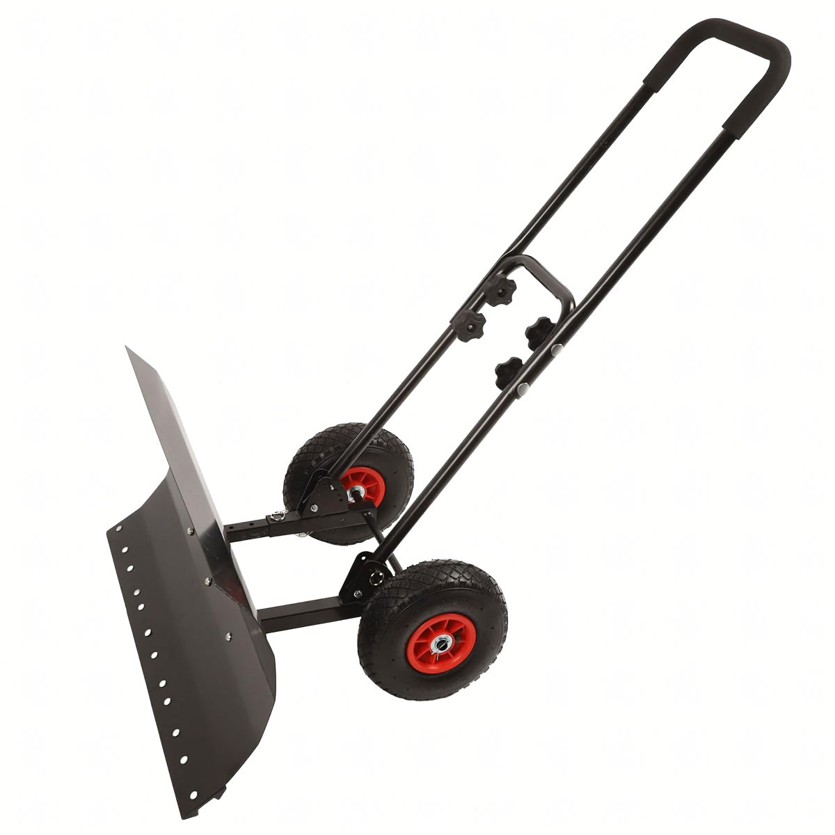 Tvirta sniego kastuvas-plūgas su ratais 75 cm