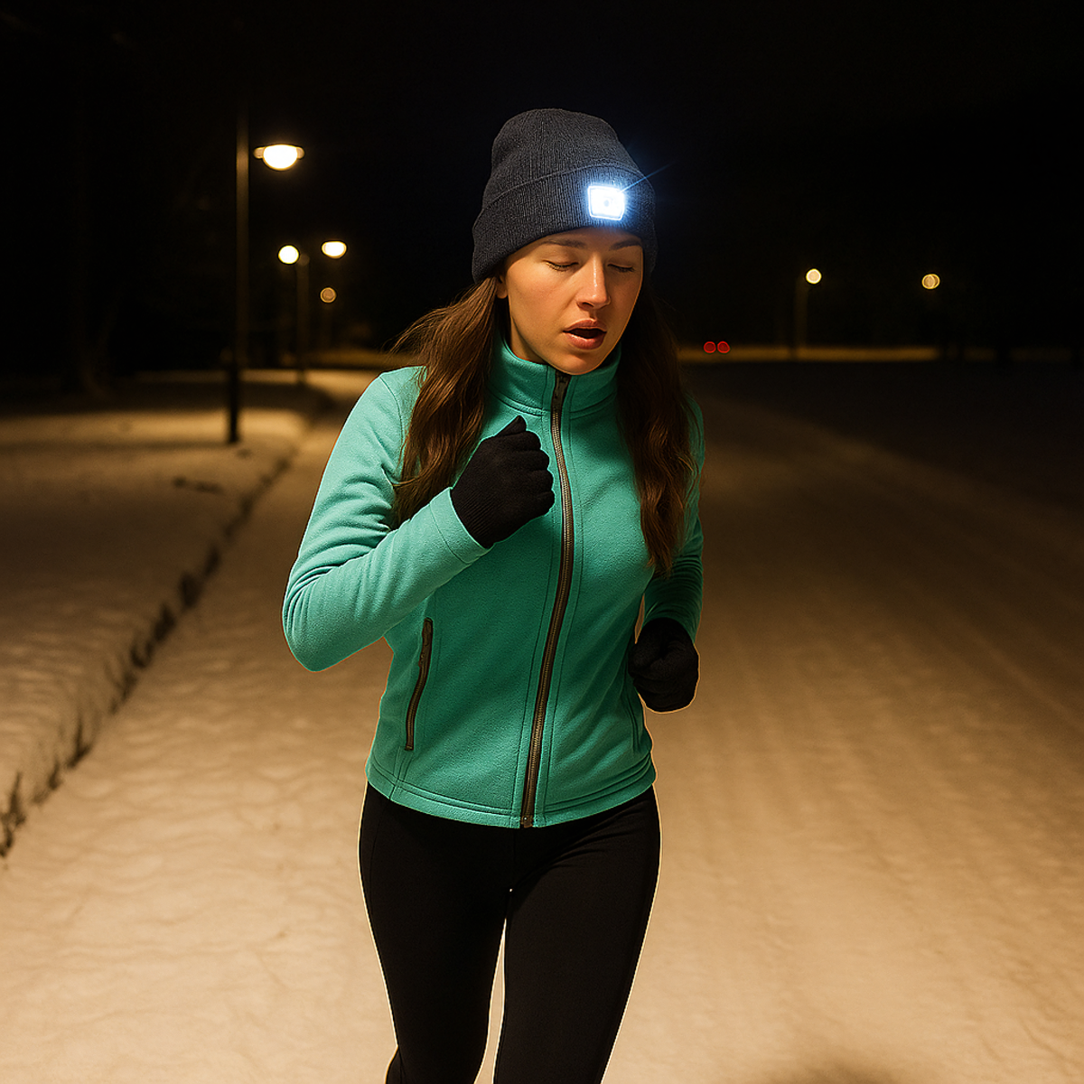 Žieminė Kepurė su LED Žibintuvėliu