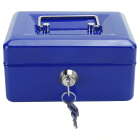 Metalinė dėžutė pinigams, monetoms, banknotams, dokumentams, seifas, raktai